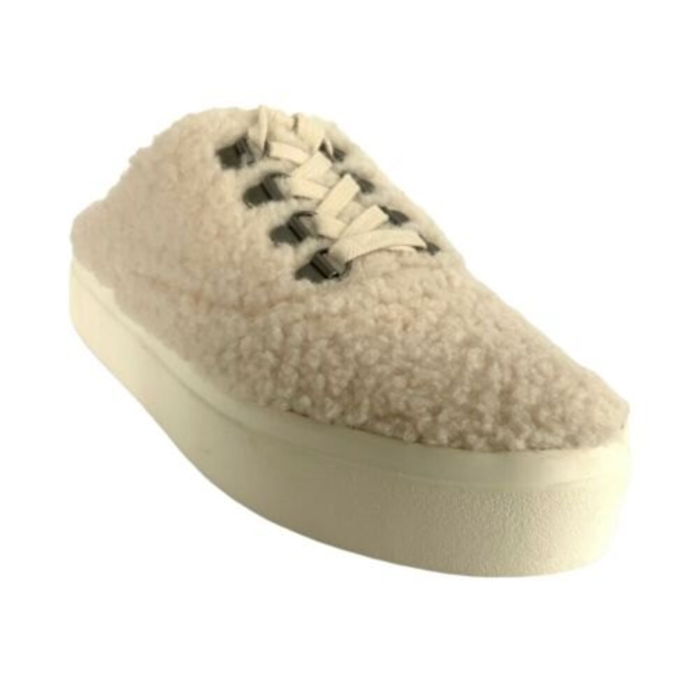 Lucky Brand Mule Ivory Tolini Faux Fur Lace-up 8